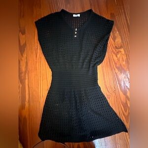 Women's Swim Coverups Crochet black size small